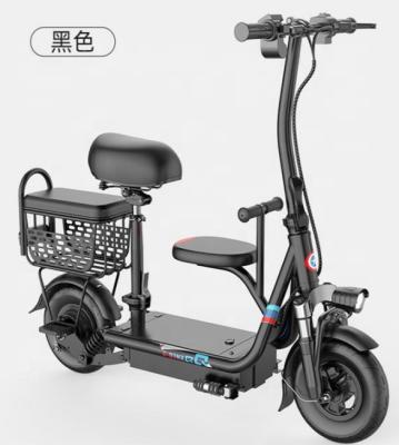 China Three Seat Unisex Electric Bicycle For Adults With Basket And Kid Seat for sale