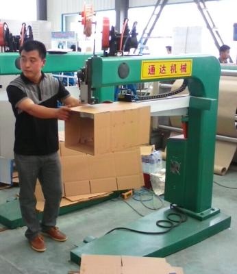 China Double Servo Control Carton Box Stapling Machine, Carton Box Folding + Stapling for sale