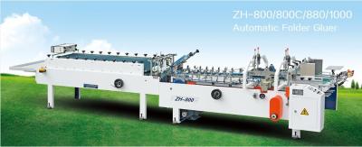 China Automatic Box Folder Gluer, Cardboard Box Folding + Gluing for sale