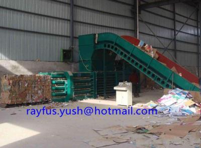 China Autoamtic Horizontal Hydraulic Baler, for Cardboard, Carton Box, etc. for sale