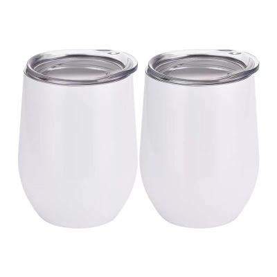 China Disposable Egg Shape Double Wall Vacuum Insulated Stainless Steel Coffee Mug Sublimation Mug for sale