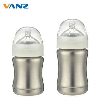 China BPA FREE High Quality Viable Double Tumbler Cups Stainless Steel Baby Feeding Bottle Wall Insulated Water Bottle for sale