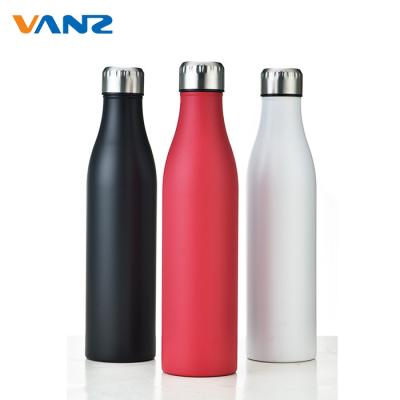 China Double Wall Sustainable Vacuum Flask Insulated Outdoor Drink Cola Shaped 18/8 Stainless Steel Water Bottles for sale