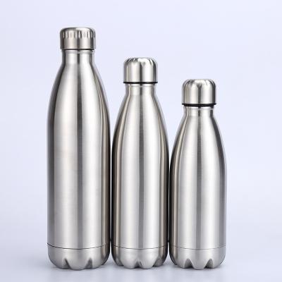 China Viable 18/8 Stainless Steel Cola Bottle Single Wall Insulated Outdoor Water Bottles for sale