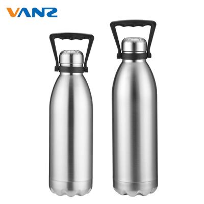 China Water Bottle Cola Shape Stainless Steel Viable Insulated 1.8L Water Bottle Applicable For Boiling Water Keeping Drink Hot Cold Outdoor for sale