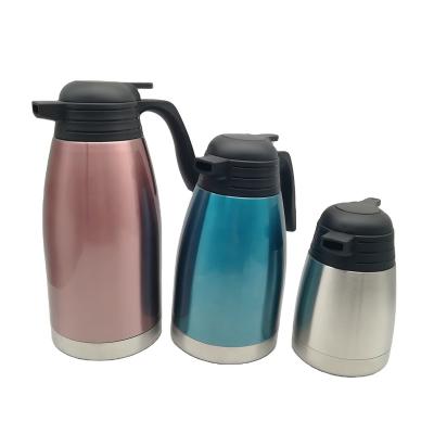 China Stianless Steel Coffee Thermos 1500ml Arabic Tea Sustainable Vacuum Double Wall Pot for sale