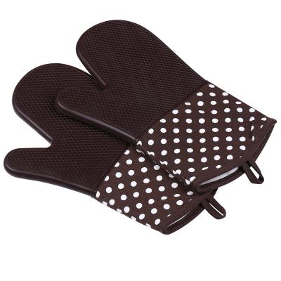 China Washable Heat Resistant Kitchen Cooking Cute BBQ Christmas Design Oven Mitts for sale