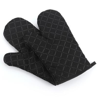 China Custom Logo Heat Resistant Oven Mitts Oven Mitts Heat Resistant Silicone Oven Mitts for sale