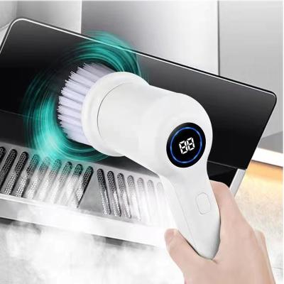 China Hand Scrubber IPX7 Kitchen Brush Cleaner Portable Waterproof Electric Multifunctional Dish Cleaning Brush Bathroom for sale