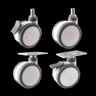 China 3 Inch Modern Swivel Stem Rigid Casters For Trolley Caster Wheels Hospital Medical Equipment for sale