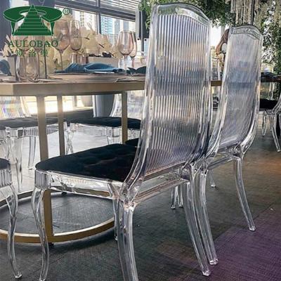 China Hotel chair 2020 new desig wedding furniture elegant clear acrylic lucite vanity chair for sale for sale