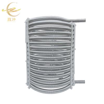 China Buffer water tank 304 corrugated tube heat exchange coil is used for water tank heat exchange for sale