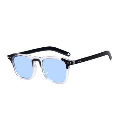 China High Quality 2022 New Fashion Rectangle Frame Chic Sunglasses For Outdoor Men Summer Beach Sun Glasses Custom Logo for sale