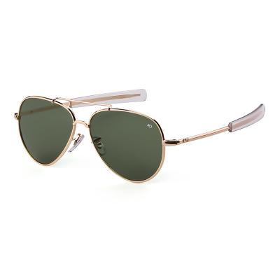 China American Optical Glass Men Oculos De Sol Classic Military Aviation Fashion Sun Glasses Army Sun Glasses MacArthur ao for sale