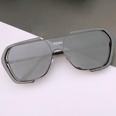 China Custom Cool Retro Fashion Sunglasses HJ Sunglasses Brand Design Fashion Style Wrap Glass Metal Frame Square OEM Sunglasses for sale