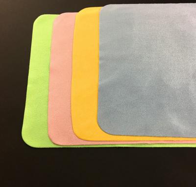 China Microfiber HJ Wholesaler Can Be Cell Phone Sunglasses Cloth Washed Glass Cleaning Glass Colorful Square Cloth for sale