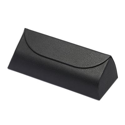 China Various Types 2022 Black Logo Design PU Leather Magnetic Sunglasses Case Eyeglasses Optical Glasses Packing Custom Iron Eyewear Cases for sale