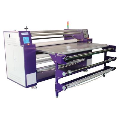 China Garment Shops High Quality Oil Heating 1700mm Width Roll Heat Transfer Machine With 220mm Roller Diameter For Fabric Sublimation Transfer for sale