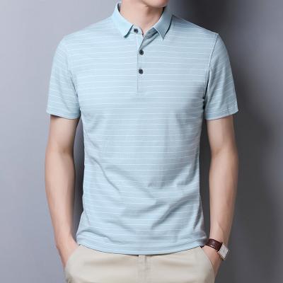 China Manufacturer Price Stripped Polo Men's Polo Striped QUICK DRY T-shirts for sale