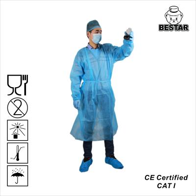 China Non Woven Fabric Disposable Isolation Gown Non Woven Protective Gowns Pack zu verkaufen