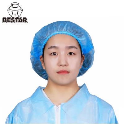 Chine Dust Proof Disposable Mob Cap SPP Double Elastic BSH2017 Disposable Head Cap à vendre