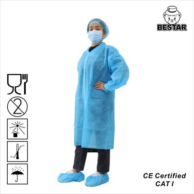 Cina Giallo blu del grande cappotto eliminabile medio del laboratorio delle speci 6xl per il dottore Clinic in vendita