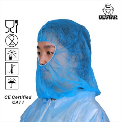 China Latex-freier Polypropylen-Kopfschutz Wegwerf-Hood With Face Shield zu verkaufen