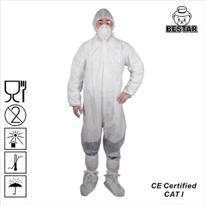 Китай Белое PE Spp делает устранимые медицинские Coveralls водостойким продается