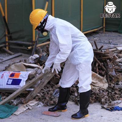 China KAT lamineerde ik het Beschikbare Hazmat-Overtrek van Kostuumsoorten voor het Schoonmaken Te koop