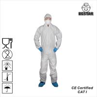 Китай Coverall CAT i противостатический устранимый microporous защитный с клобуком и ботинки для силы тяжелой промышленности продается