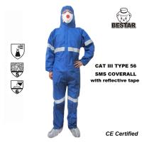 Китай Coveralls художников кота III тип 5/6 Coveralls изоляции отражательных устранимых устранимый продается