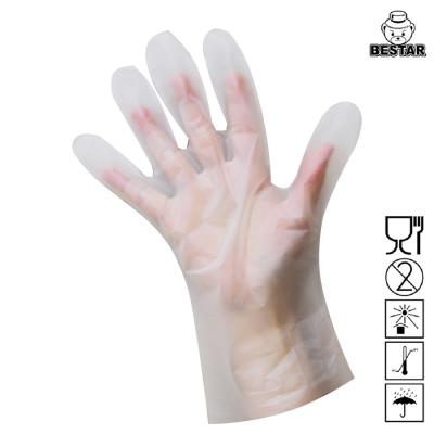 China Guantes disponibles de la TPE del plástico transparente para la manipulación de alimentos de la cocina en venta