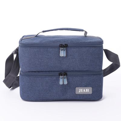 China Waterproof Wholesale Cooler Insulated Lunch Bag Polyester Thermal Lunch Food Delivery Bag For Food Travel Bag for sale