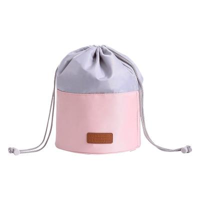 China Fashion Women Lazy Drawstring Organizer Bag Portable Travel Cosmetic Toiletry Bag for sale