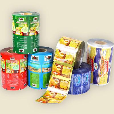 China Barrier Plastic Packaging Roll Film Sheets Bopp Metallized Plastic Bag For Food for sale