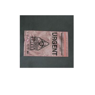 China Wholesale Custom Recyclable Printed LDPE Kangaroo Ziplock Pouch Plastic Zipper Bag Zip Lock Biohazard Specimen Bags With Pouch for sale