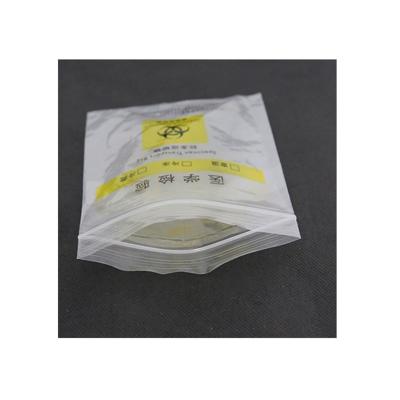 China Eco Friendly Clear Medical Sterile Cornstarch Sample Biohazard Specimen Transport Bag Recyclable For Hospital for sale