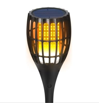 China Garden Premium Fire Flame Landscape Lanterns Dusk To Dawn Auto On Off Led Solar Torch Light for sale