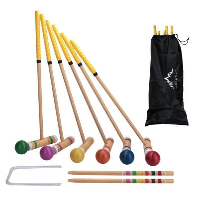 China High Quality Wooden Croquet Game 2019 Newest Outdoor Game Factory Set For Outdoor Sports Play for sale