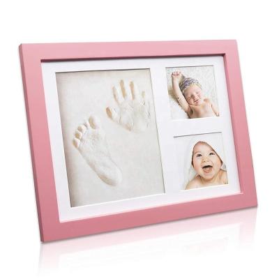 China Fashionable Hot Sale Handprint Kit Baby Footprint Frame Kit Infants Baby Photo Kit Christmas Gifts for sale