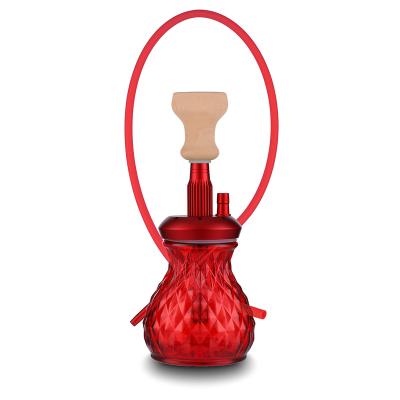 China 2021 New Mini Aluminum Alloy Hookah Bar Hookah Manufacturer 2021 New Design Hookah Alloy Shisha Glass Shisha Supplier for sale