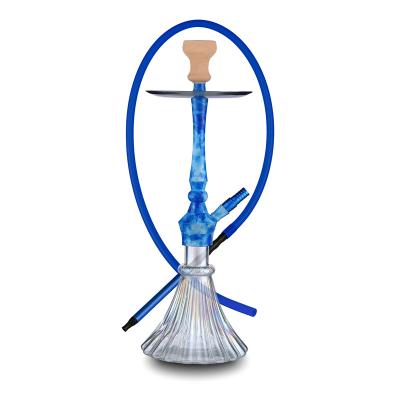 China 2021 Hookah Bar Hookah Manufacturer 2021 Aluminum Alloy Hookah Shisha Supplier Glass Wrap New Big Blooms New Design Hookah for sale