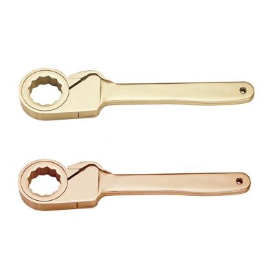 China 2021 Stainless Steel Hardware Tools Non-sparking Explosion-proof European Ratchet Wrenches for sale