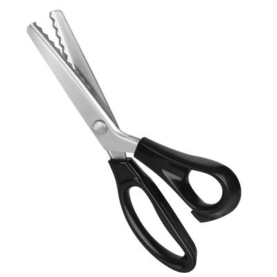 China Outdoor Universal Tools Amool Tool Gardening Shears Factory Direct Sale Triangle Dogtooth Serrated Tailor's Scissors, Handmade Lace Scissors, Arc Wave for sale