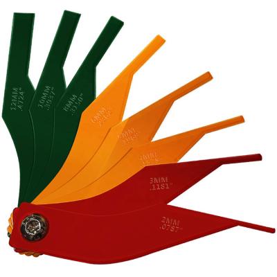 China Garage Made In China Green/Yellow/Red 8 Pcs Auto Gauge Tools Brake Shim Pad Tool Kits for sale