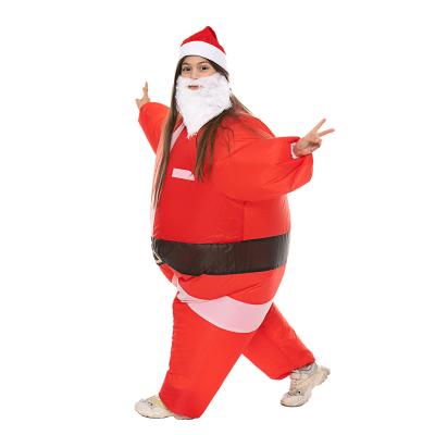 China Inflatables Santa Claus Costume Suit For Kids Inflatables Santa Claus New Year Cartoon Holiday Decorations Inflatable for sale