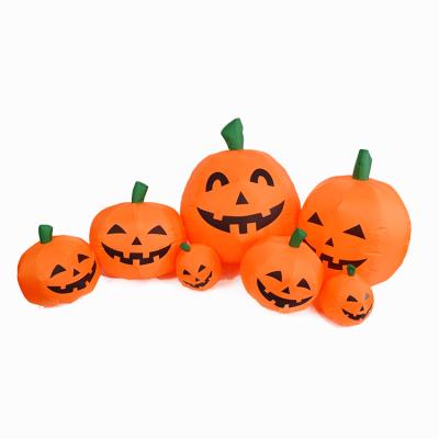 China Outdoor Hot Selling Inflatable Halloween Pumpkin Spooky Tree With Ghost Pumpkins for sale