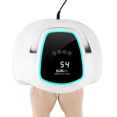 China High Power Plastic UV Led Nail Lamp 108w Nail Dryer For Gel Polish for sale