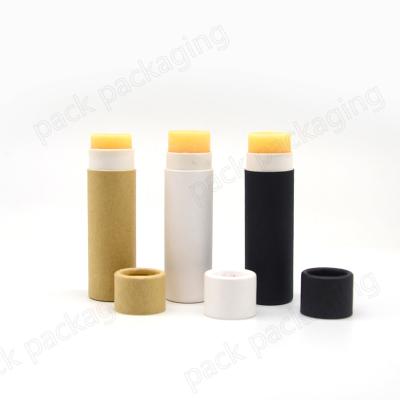 China Manufacturer Wholesale Recyclable Biodegradable Customized Colorful Mini Lip Balm Stick Container Lift Up Kraft Paper Tube for sale