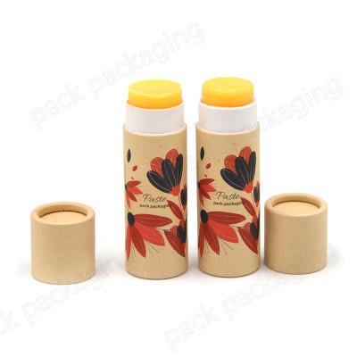 China Recyclable Custom Biodegradable Eco - Friendly Cosmetic Containers Lift Up Deodorant Stick Paper Tube for sale